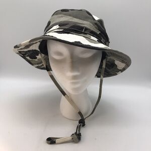 BK Gray Black White Camo Tactical Military Bucket Sun Fishing Twill Boonie Hat